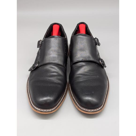 Bar III 3 Jesse Men\'s Black Leather Double Monk Strap Dress Shoes Size 9M main image 10